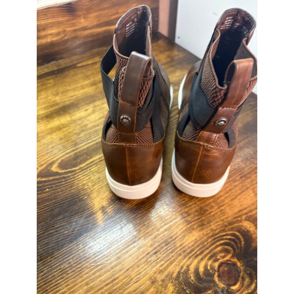 Yellow box Brown Sneaker Booties Size 9 - Picture 6 of 8